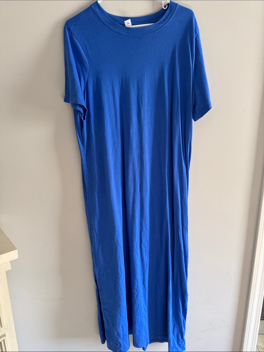 Old Navy Royal Blue Short-Sleeve Maxi Dress